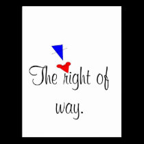 The right of way. postcards
