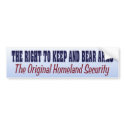 The Right to Keep and Bear Arms bumper stickers