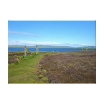 The Ring of Brodgar standing stone circle, Orkney Stretched Canvas Print