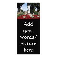 The Risen Jesus Christ statue Customized Rack Card