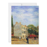 The Rispal Restaurant at Asnieres by van Gogh Custom Invitations