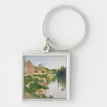 The River Bank, Petit-Andely, 1886 Keychains