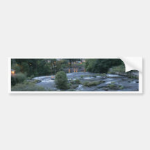 The River Dee, at Llangollen, Denbighshire, Wales Bumper Sticker