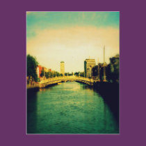 The River Liffey postcards