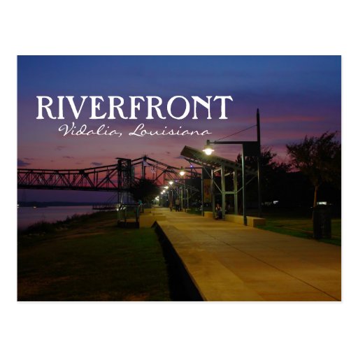 The Riverfront Vidalia, Louisiana Postcard Zazzle