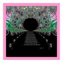 The road less traveled fractal poster - Poster
