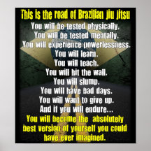 "The Road of Brazilian Jiu Jitsu" Poster