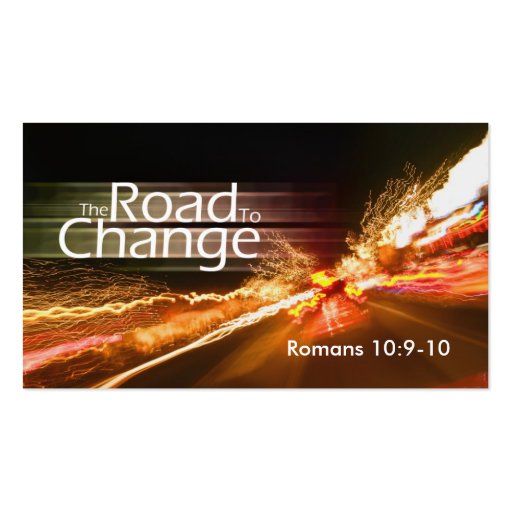 The Road to Change-medium Business Cards (front side)