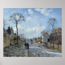The Road to Louveciennes, 1872 Posters