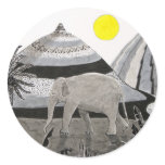 The Road To Mandalay Round Sticker