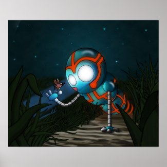 The Robot and Butterfly Poster