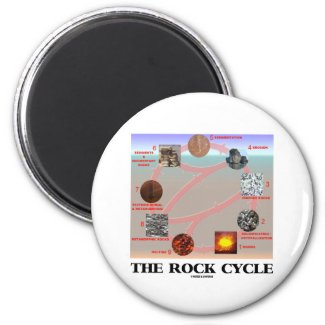 The Rock Cycle (Geology Earth Science) Refrigerator Magnets