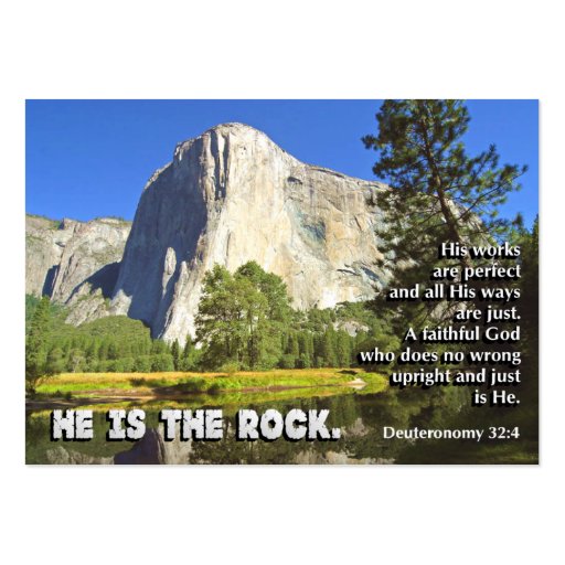 The Rock MINI Inspirational CARDS Business Card (front side)