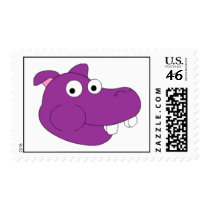 The Rollerskating Hippo Stamp