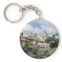 The Roman Forum - Latin: Forum Romanum Key Chain