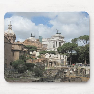 The Roman Forum - Latin: Forum Romanum Mouse Mats by gothicarts