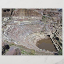 The Roman Theater, Petra, Jordan Custom Flyer