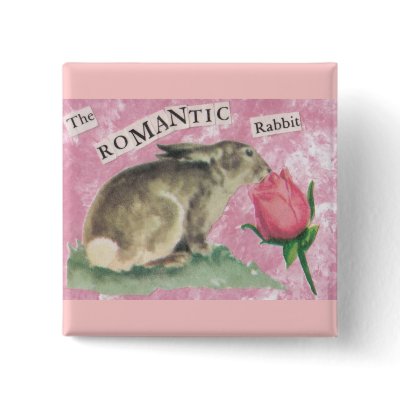 The Romantic Rabbit Button by Engelhaft