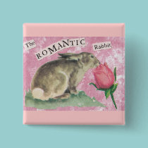 The Romantic Rabbit buttons