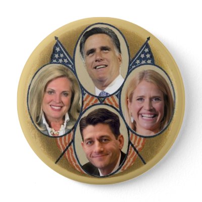 The Romney Ryan Team Pinback Buttons
