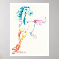 The Romping Horse Print and Poster print
