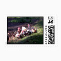 The Rooster Gang postage