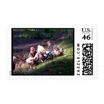 The Rooster Gang postage by eelkat The Rooster Gang postage
