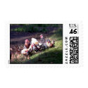 The Rooster Gang postage