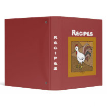 The Rooster Recipes Binder by CookieCrumblers The Rooster Recipes Binder