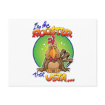 The Rooster that Usta Postcard