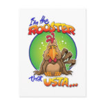 The Rooster that Usta Postcard