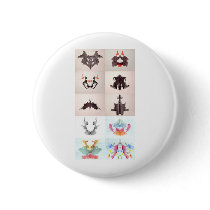 The Rorschach Test Ink Blots All 10 Plates 1-10 buttons