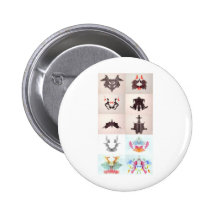 The Rorschach Test Ink Blots All 10 Plates 1-10 Pins