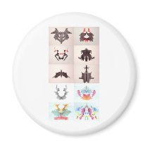 The Rorschach Test Ink Blots All 10 Plates 1-10 Fridge Magnets