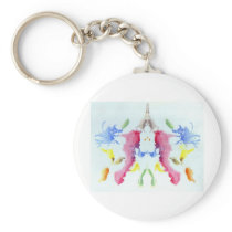 The Rorschach Test Ink Blots Plate 10 Crab Lobster Key Chain