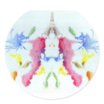 The Rorschach Test Ink Blots Plate 10 Crab Lobster Sticker