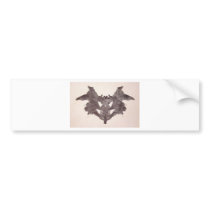 The Rorschach Test Ink Blots Plate 1 Bat, Moth bumper stickers by inquester The Rorschach Test Ink Blots Plate 1 Bat, Moth bumper stickers