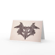 The Rorschach Test Ink Blots Plate 1 Bat, Moth cards