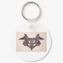 The Rorschach Test Ink Blots Plate 1 Bat, Moth keychains