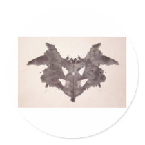 The Rorschach Test Ink Blots Plate 1 Bat, Moth stickers by inquester The Rorschach Test Ink Blots Plate 1 Bat, Moth stickers
