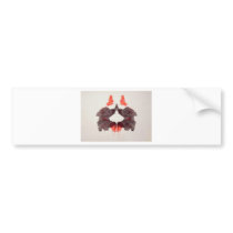 The Rorschach Test Ink Blots Plate 2 Two Humans bumper stickers