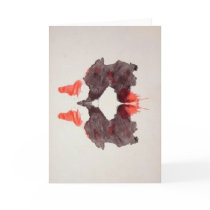 The Rorschach Test Ink Blots Plate 2 Two Humans Cards