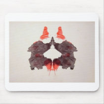 The Rorschach Test Ink Blots Plate 2 Two Humans Mouse Pads