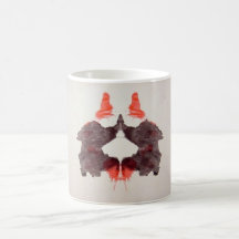 The Rorschach Test Ink Blots Plate 2 Two Humans Mugs