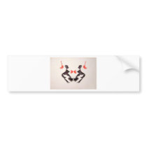 The Rorschach Test Ink Blots Plate 3 Two Humans bumper stickers by inquester The Rorschach Test Ink Blots Plate 3 Two Humans bumper stickers