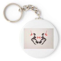 The Rorschach Test Ink Blots Plate 3 Two Humans Keychains