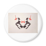 The Rorschach Test Ink Blots Plate 3 Two Humans Refrigerator Magnets
