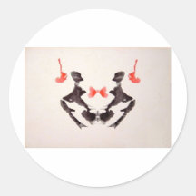 The Rorschach Test Ink Blots Plate 3 Two Humans Stickers