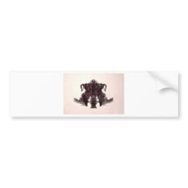 The Rorschach Test Ink Blots Plate 4 Animal Skin bumper stickers by inquester The Rorschach Test Ink Blots Plate 4 Animal Skin bumper stickers