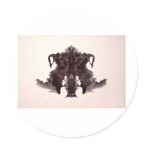 The Rorschach Test Ink Blots Plate 4 Animal Skin stickers by inquester The Rorschach Test Ink Blots Plate 4 Animal Skin stickers